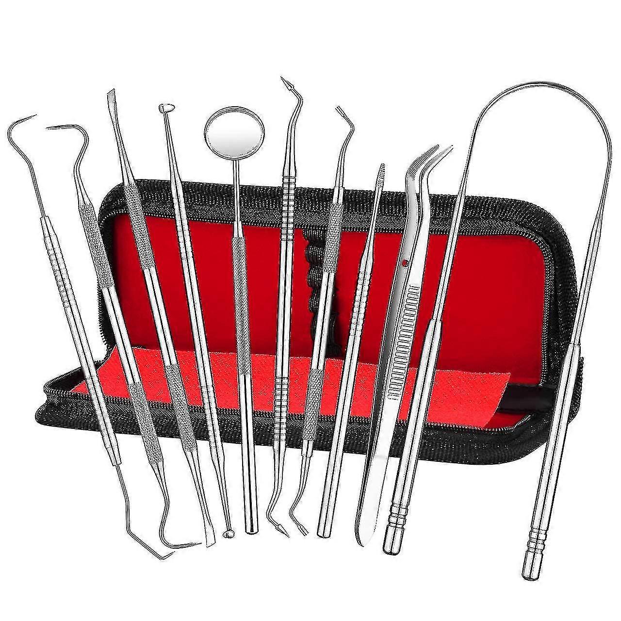 Ensemble de soins dentaires en 8 pièces, instrument de dentiste en acier inoxydable, outils dentaires H