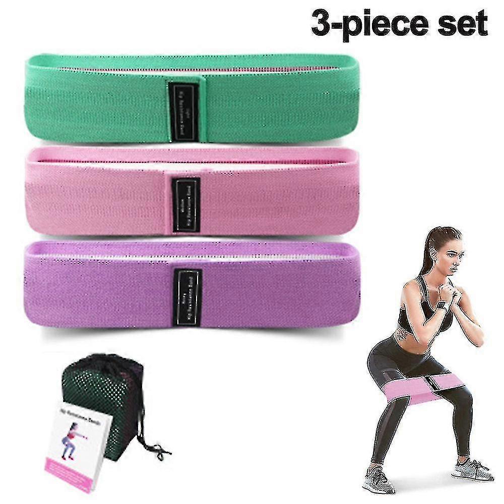Resistance Exercise Bands Compatible With Booty Bands With Instruction Guide Bag Tw