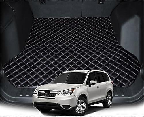 unique Car Trunk Mats for Subaru Forester 2017 2016 2015 2014 2013, Leather Car Boot Liner Mat Car Boot Cover Anti-Slip Carpets, Waterproof Rear Trunk