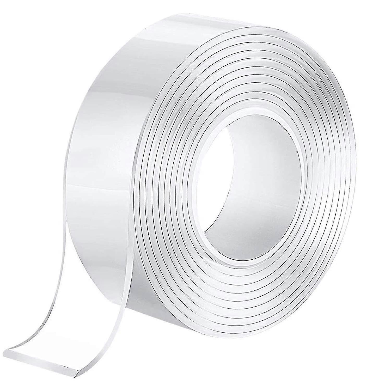 Reusable Nano Adhesive Tape, Nano Tape, Traceless Washable Adhesive Tape, Multifunctional Traceless Double Sided, Anti-Slip Adhesive for Glass, Plasti