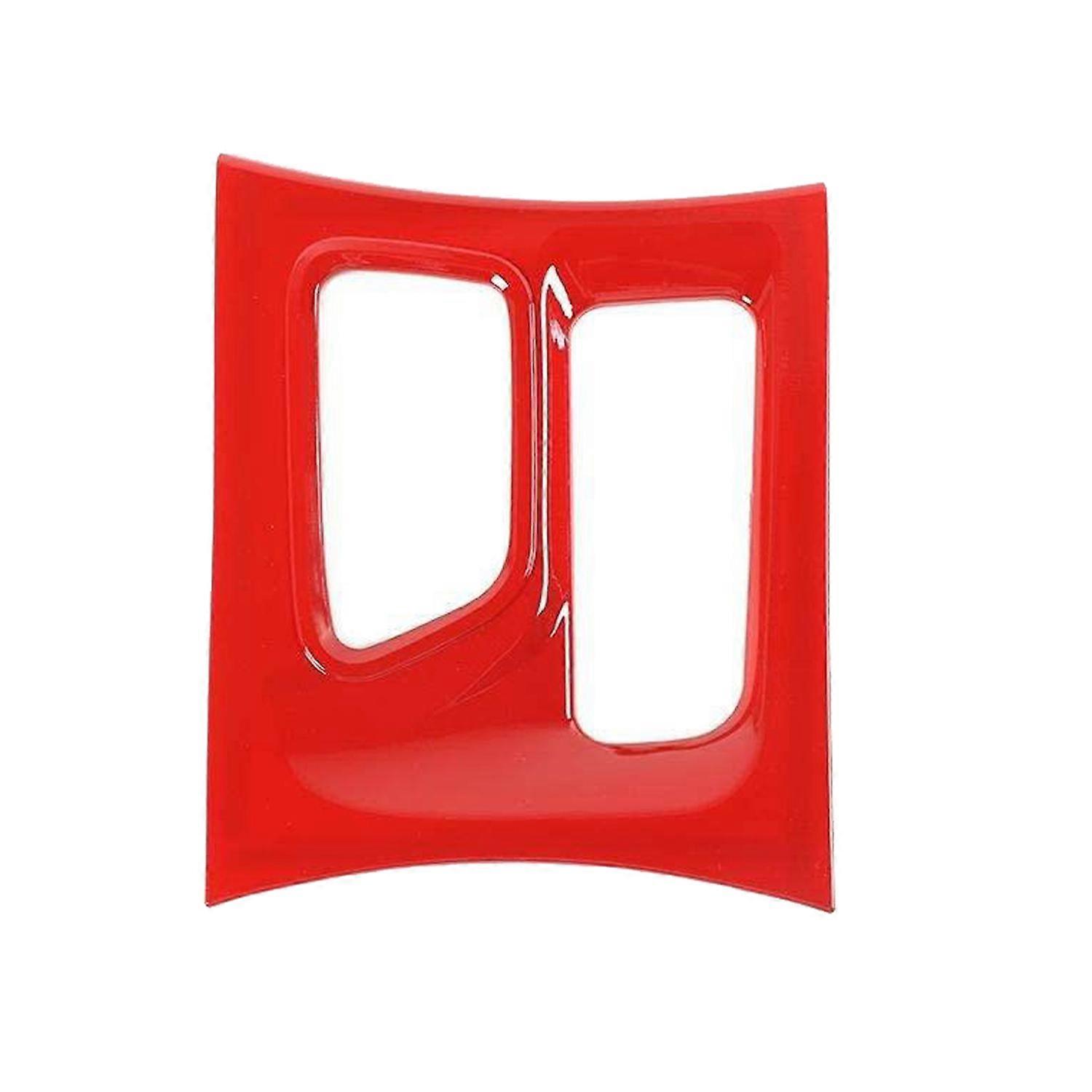 for Charger 2015+ Car Central Control Gear Shift Panel Cover Trim Decorative Frame Accessories, Red