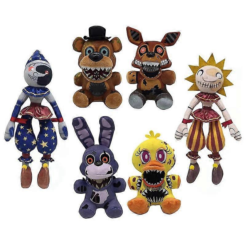 Fem netter på Freddy's plysj Toy Sundrop Fnaf Security Breach Doll Kids Gaver