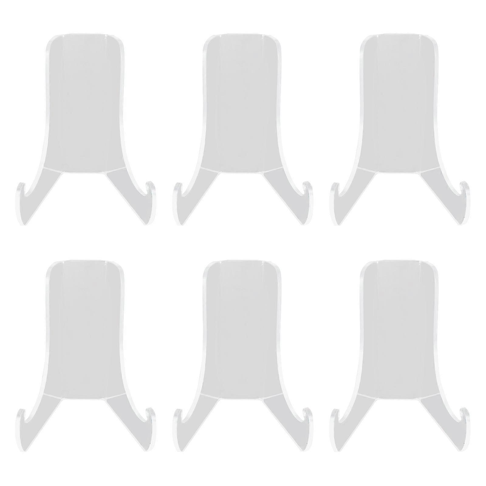 8 Pieces Acrylic Plate Holders Display Picture Frame Stand for Artwork Books