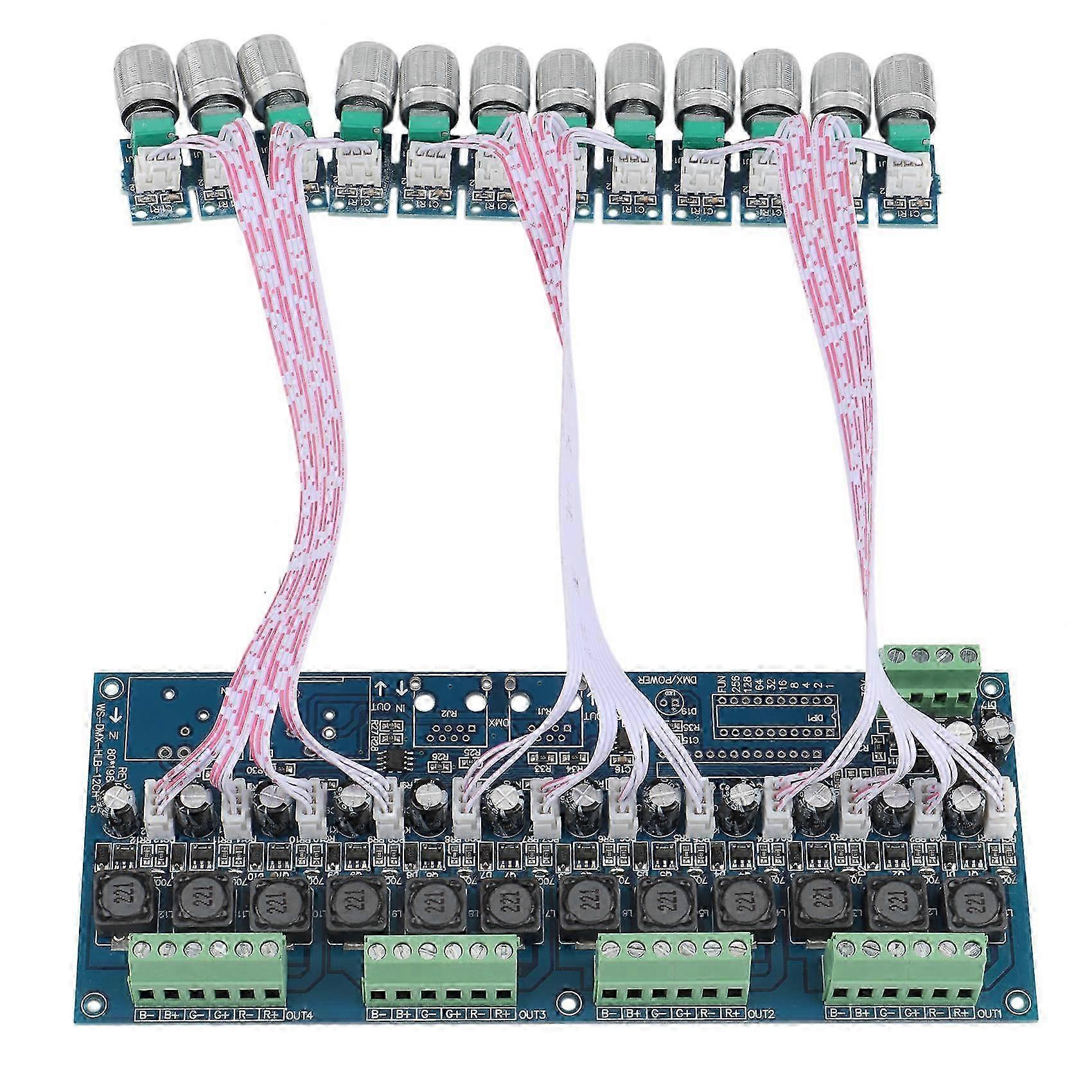 12CH Constant Current Controller 512 Constant 12 Channel Decoder Dimmer for LED Strip Lights Lamp WS-DIM-12CH(700MA)