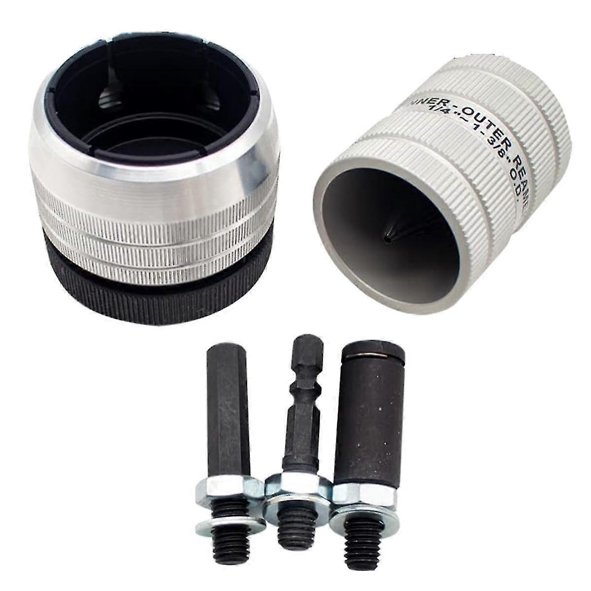 Elektrische Reibahle, 6-35mm Kupferrohr Fase Trimmmesser Metallrohre Entgraten Reibahle Internes externes Anfaswerkzeug