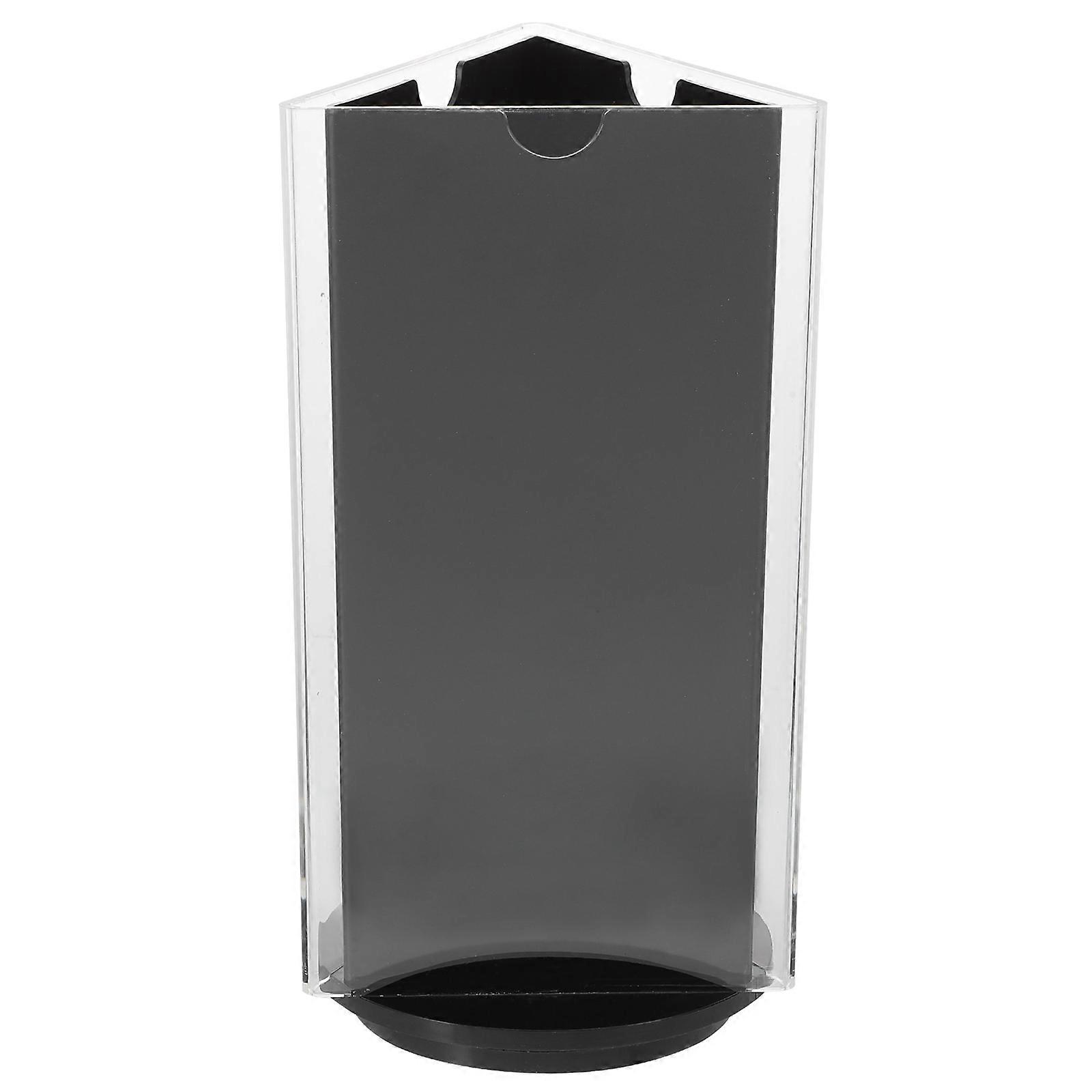 Acrylic Sign Holder Rotatable Restaurants Menu Display Stand Tabletop Paper Holder