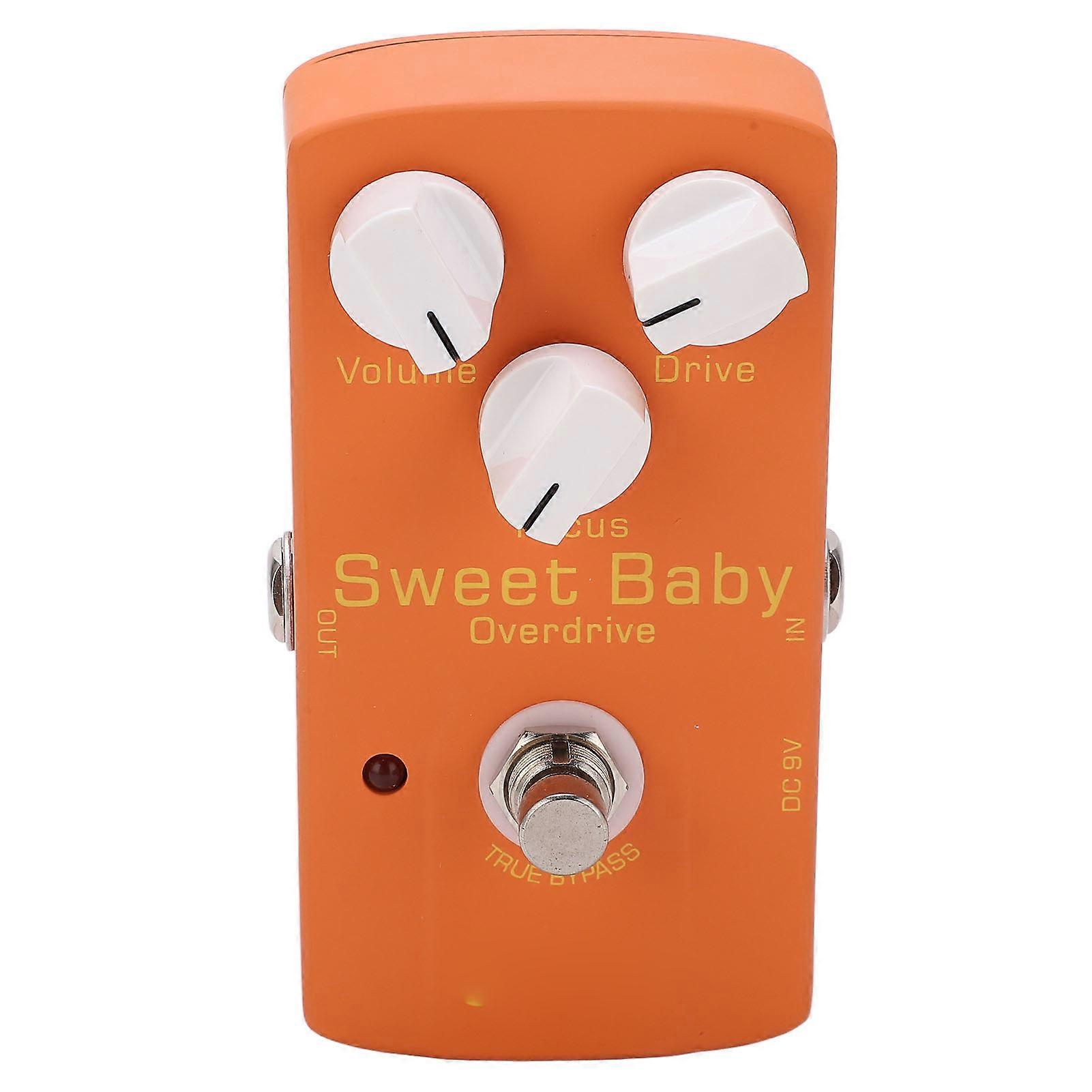 Overdrive Effect Low Gain Volume Drive Focus Knobs Electric Guitar Monoblock Effector Pedal 5mA