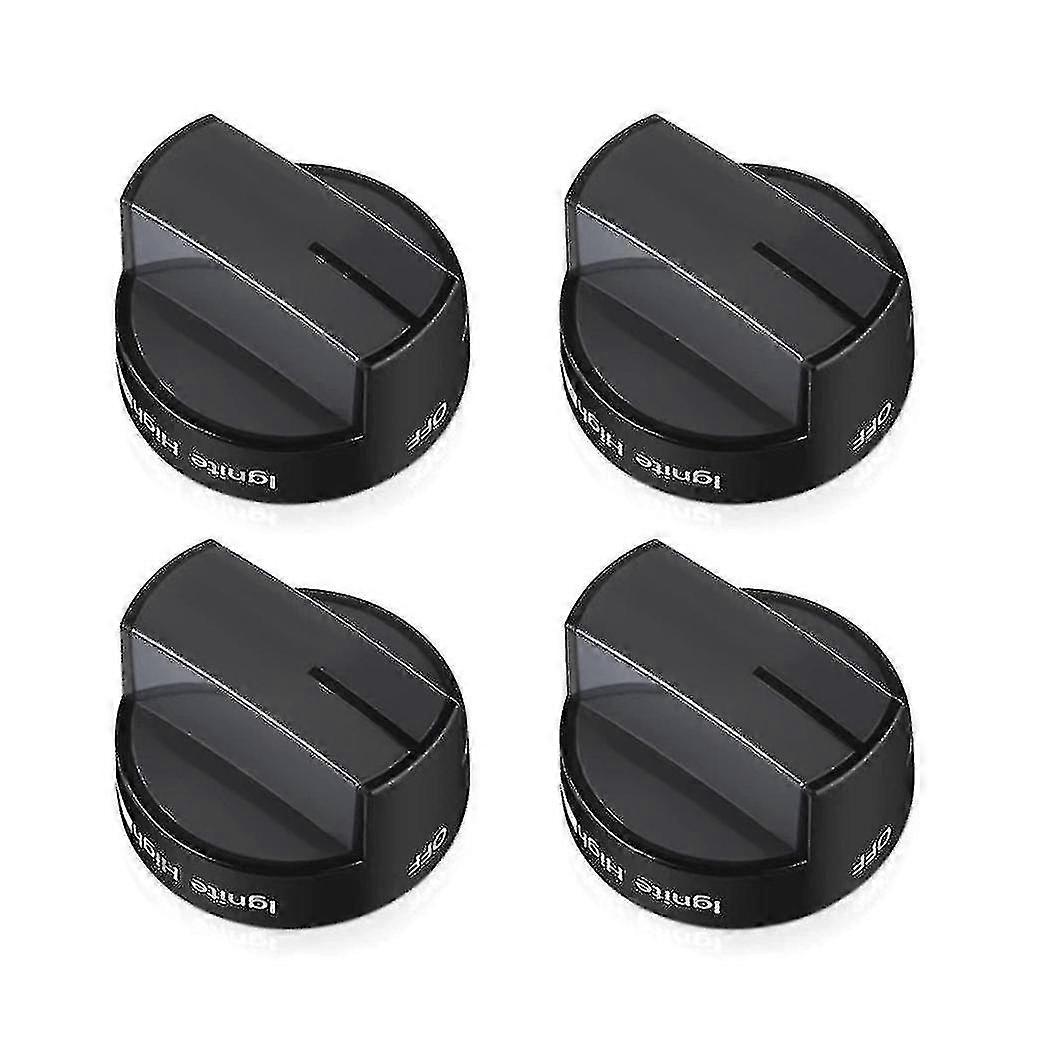 4x W10339442 Stove Knob, Cooktop Surface Burner Control Knobs Black Replaces Wpw10339442 Ps11753188
