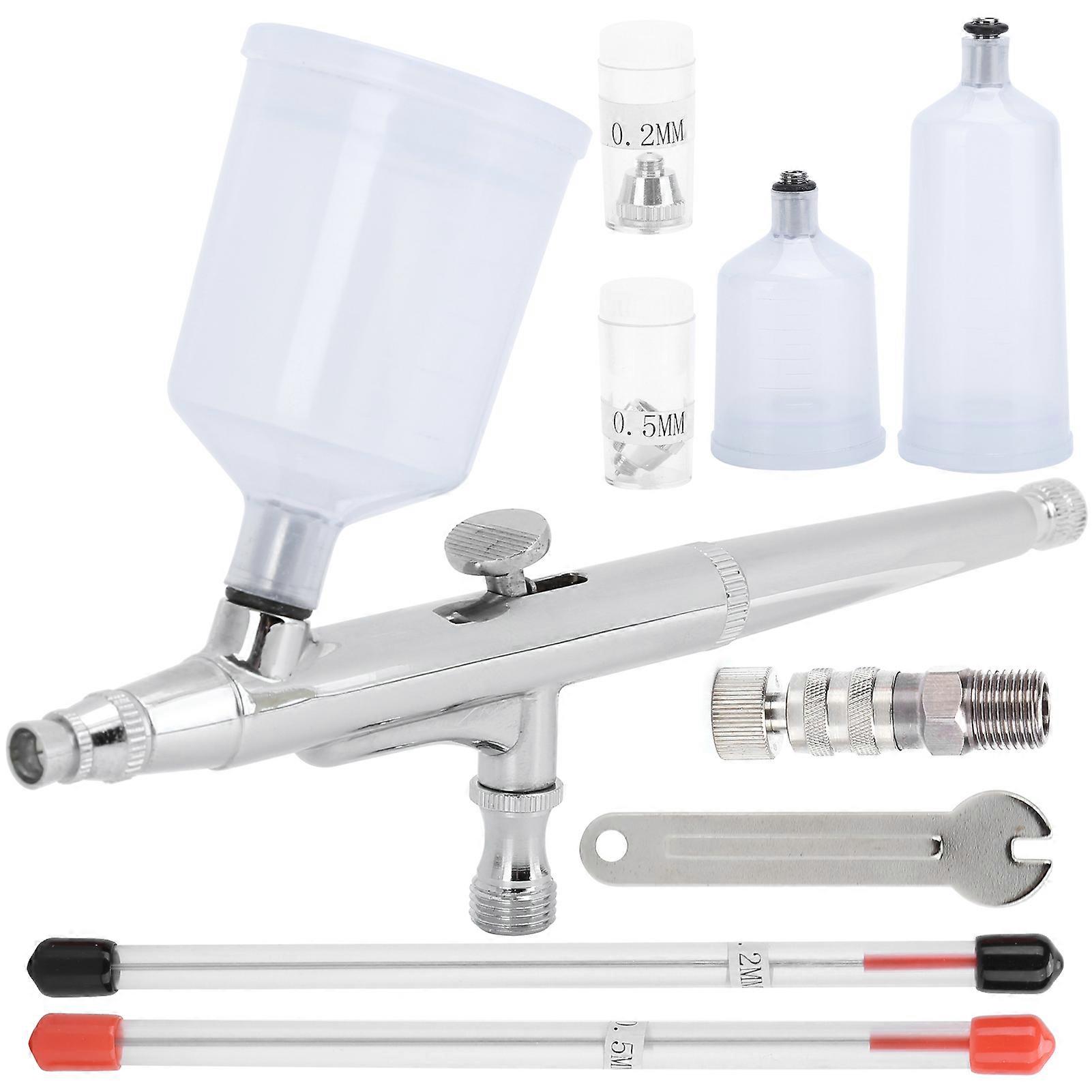 Double Action Trigger Airbrush Set Spritzpistole Modell 20ml 40ml Tasse Make-up Tool Tattoo Art TD13