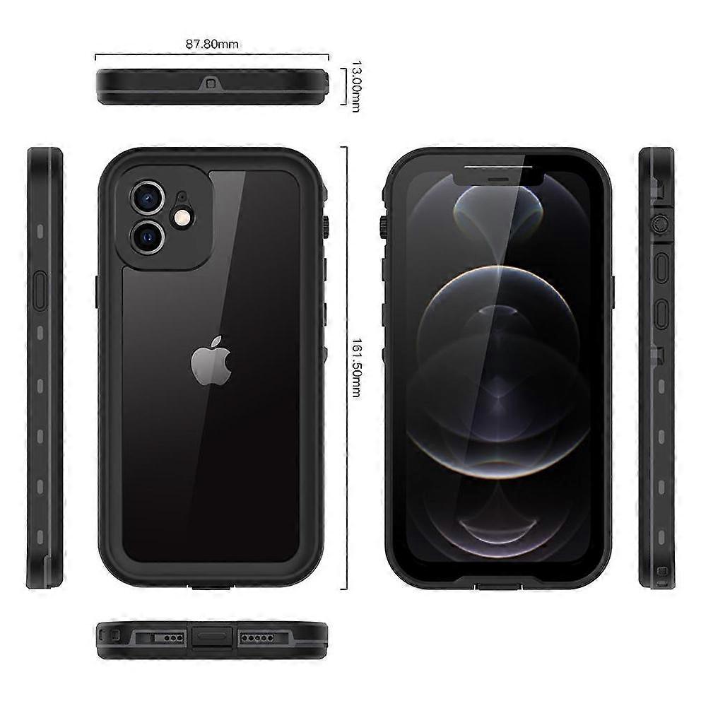Case For IPhone 12 12FT Military Shockproof Waterproof Built In Screen Protector IP68 Waterproof Full