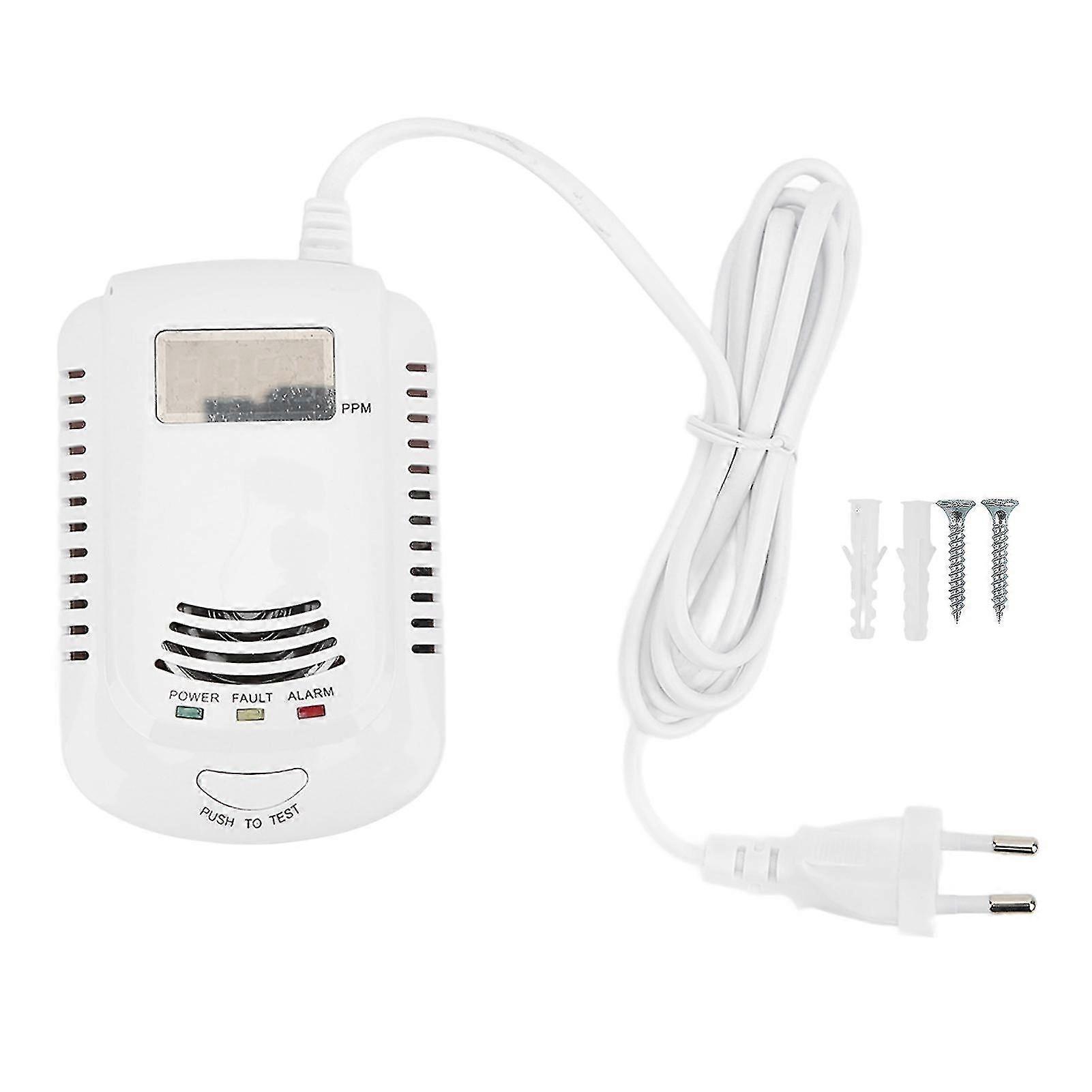 Gas detector reliable performance intelligent voice alarm high stability combustible gas monitor 90240veu plug