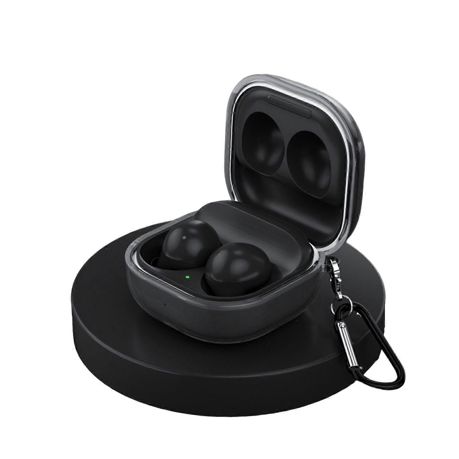 Headphone Protective Cover with Keychain Shock-Absorbing Full Wrap Design for Galaxy Buds 2 Live Protection
