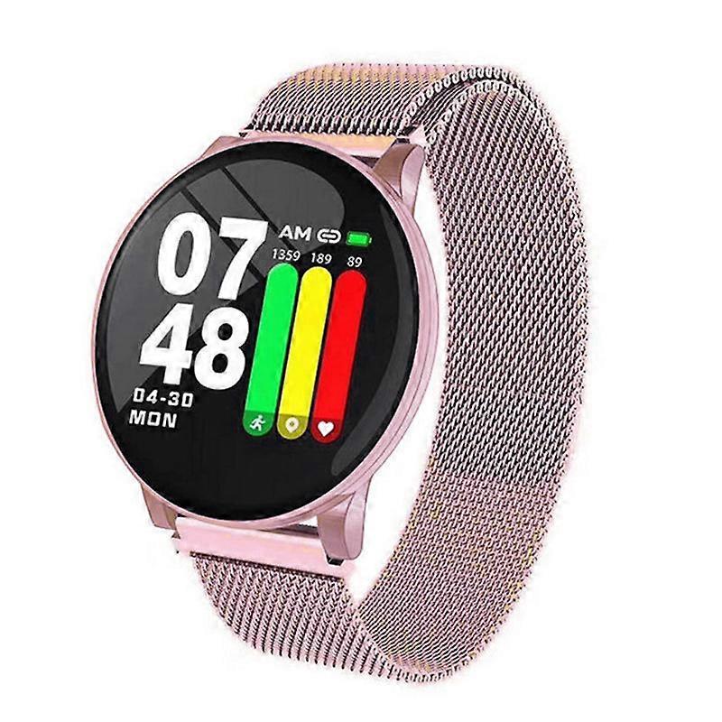 W8 color screen smart bracelet Pink