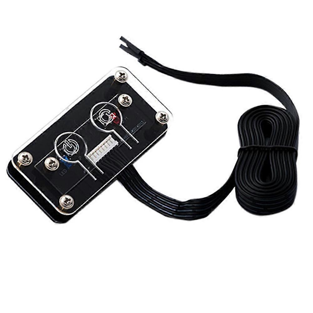 Desktop Computer Switch External Power Switch Power Button+Restart Button PC Case Power Supply Butt