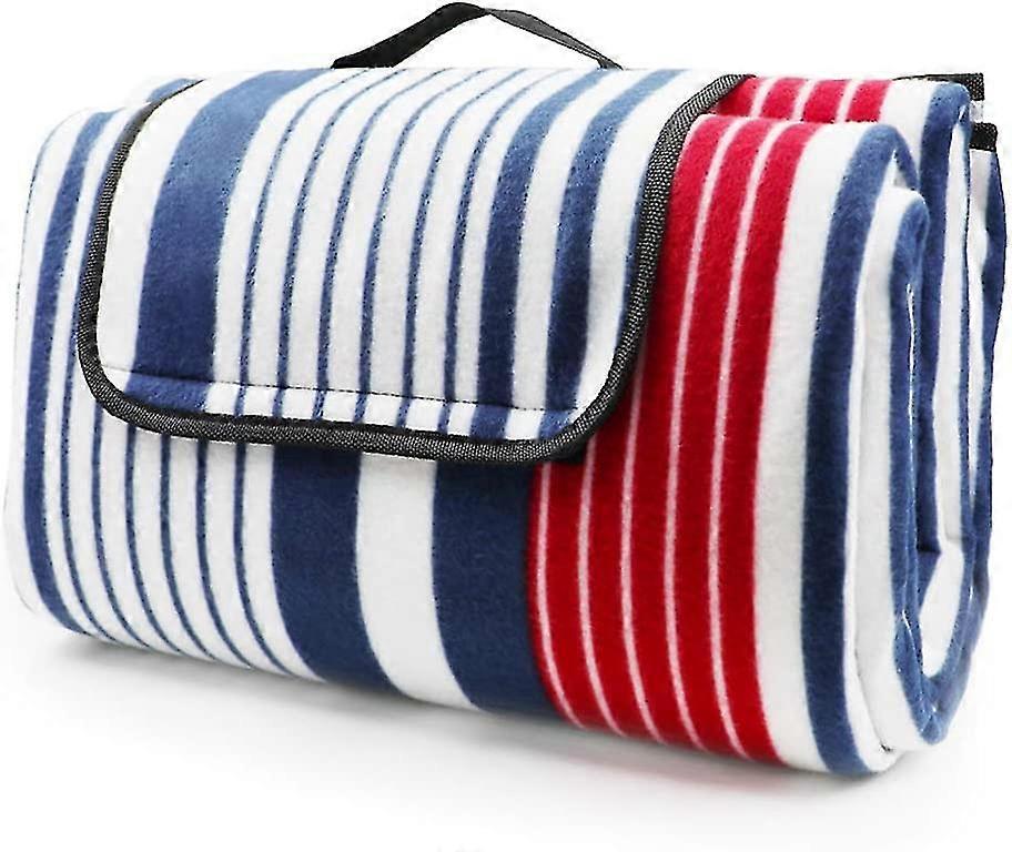 200x200cm Tappetino da picnic ispessito, coperta da spiaggia in pile portatile di grandi dimensioni impermeabile per il miglior regalo estivo da campeggio all'aperto