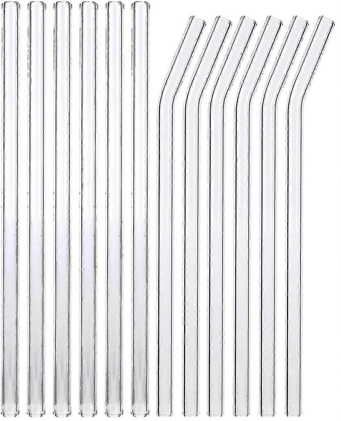 Glasstrohhalme Wiederverwendbar, Glasstrohhalme Set Glasstrohhalme Wiederverwendbares Set
