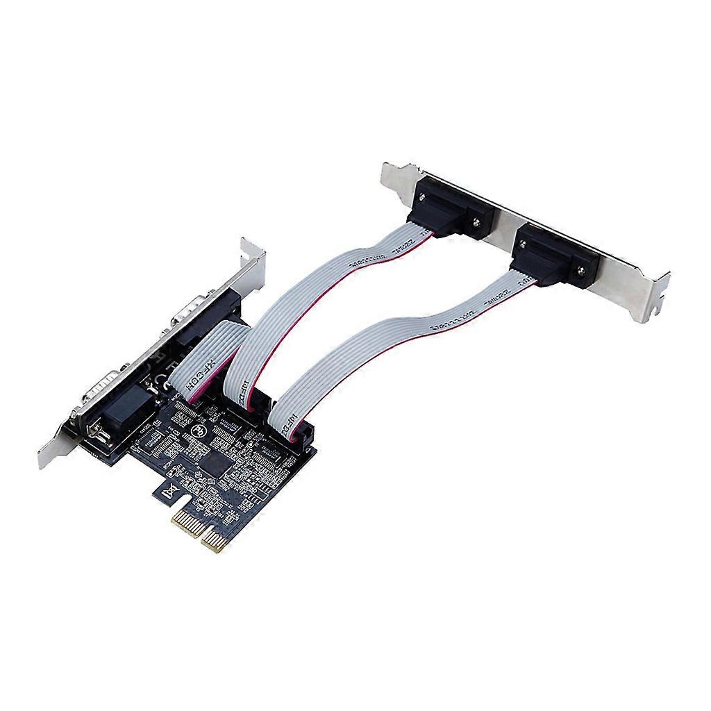 Pcie para dois serial RS232 e DB25 porta paralela Controle Industrial Placa de expansão do computador PCIE Serial Card Ax99100 Chip