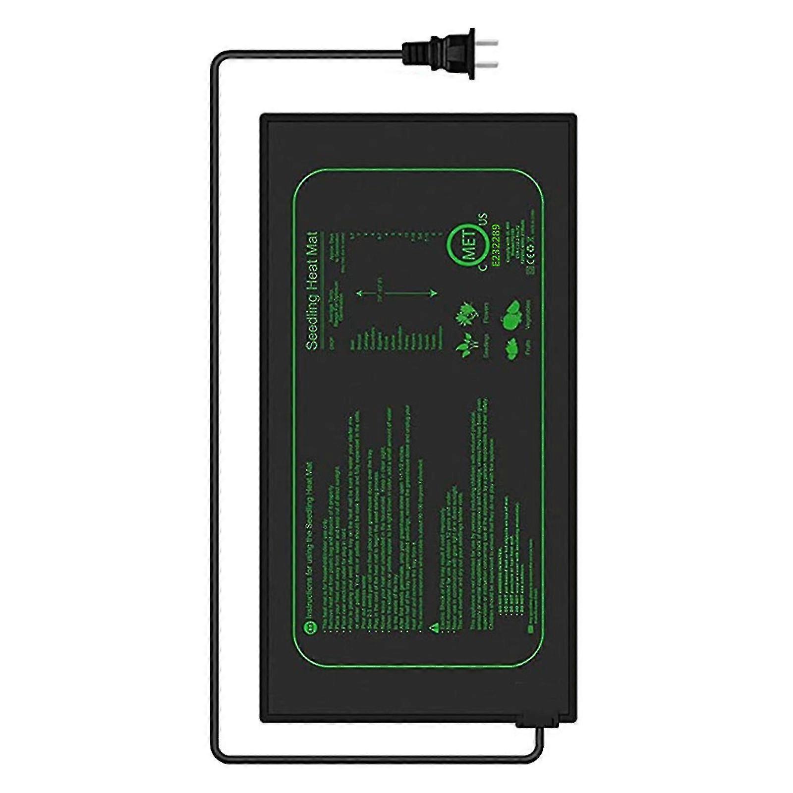 Tapis de chaleur de semis Propagation de chaleur de serre Plant Seed Vivarium Pet Heat Pad 25*52.5cm