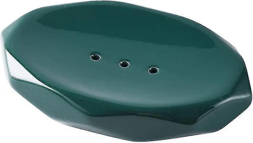 Essential Home Soap Box Soap Disc Home Ceramic Soap Flag Creative Simple Prismatic Ceramic