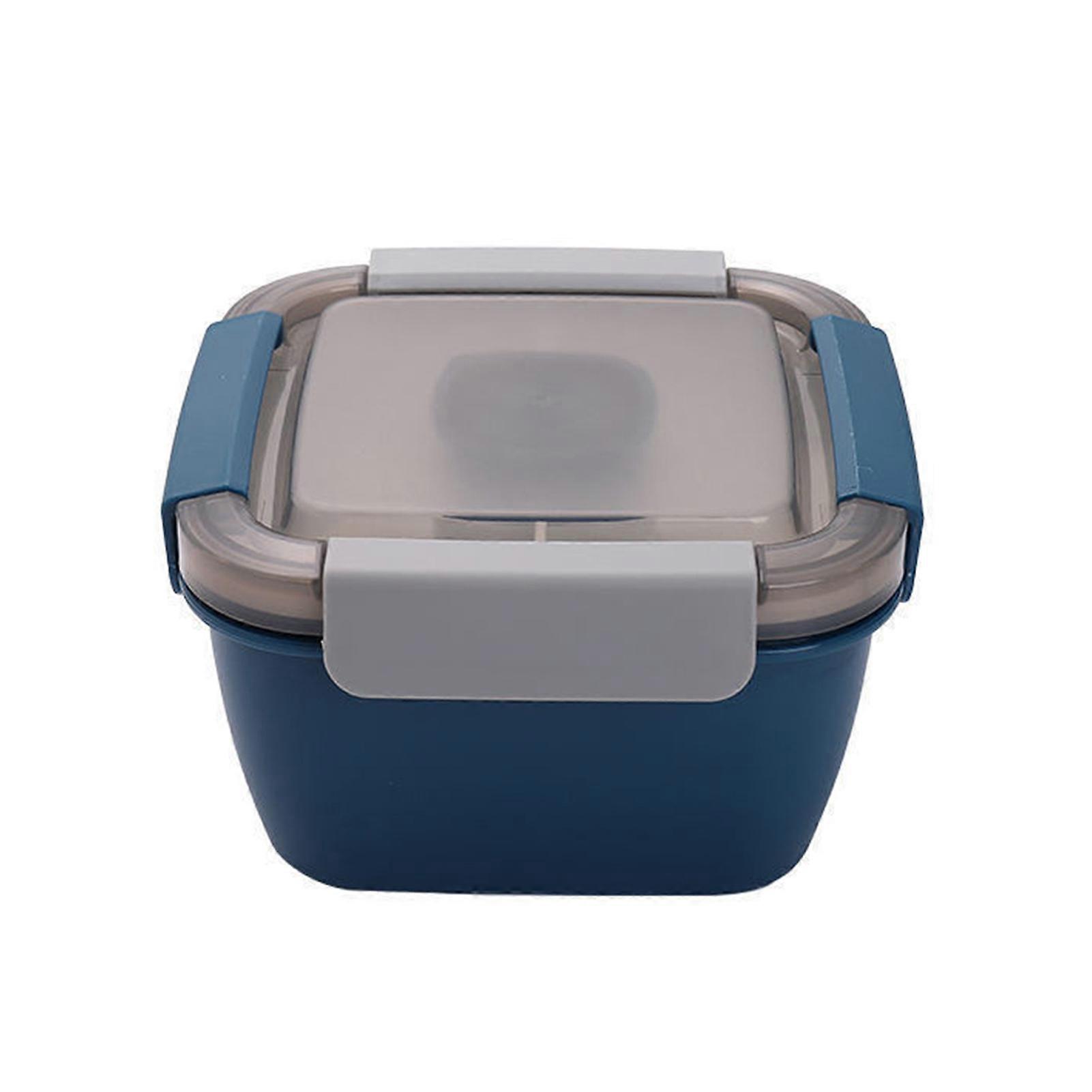 Lunch Box with Separate Compartments Large Bento Boxes Salad Bowl with Sauce Box Sealed Lunch Container for Home School Outdoor Camping