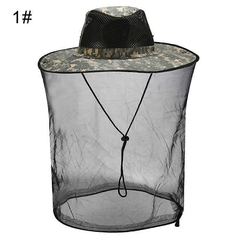 Kaesi Outdoor Fishing Hunting Hat Mosquito Insect Bee Bug Net Mesh Head Face Protector