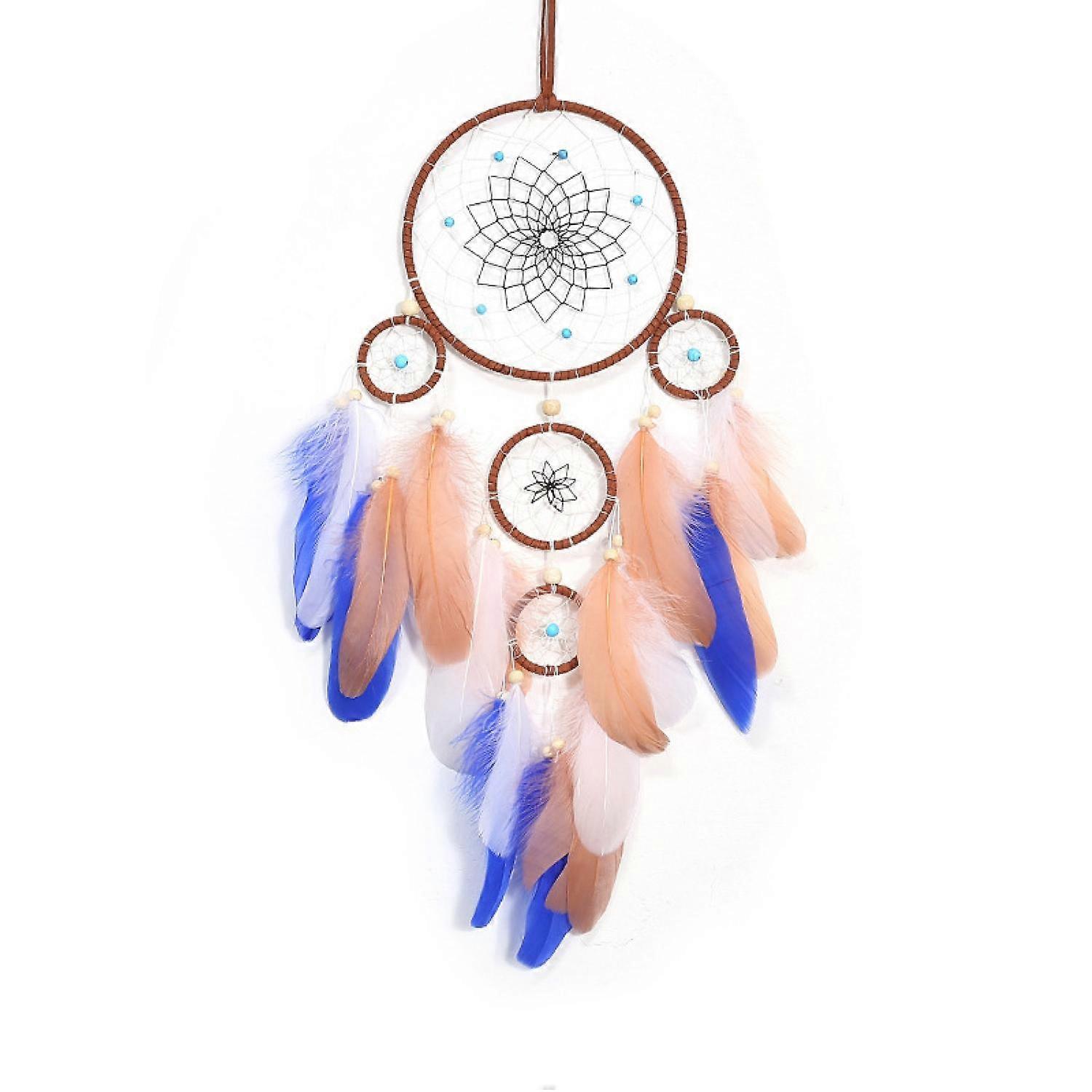 Yellow Feather Dream Catcher Wind Chimes