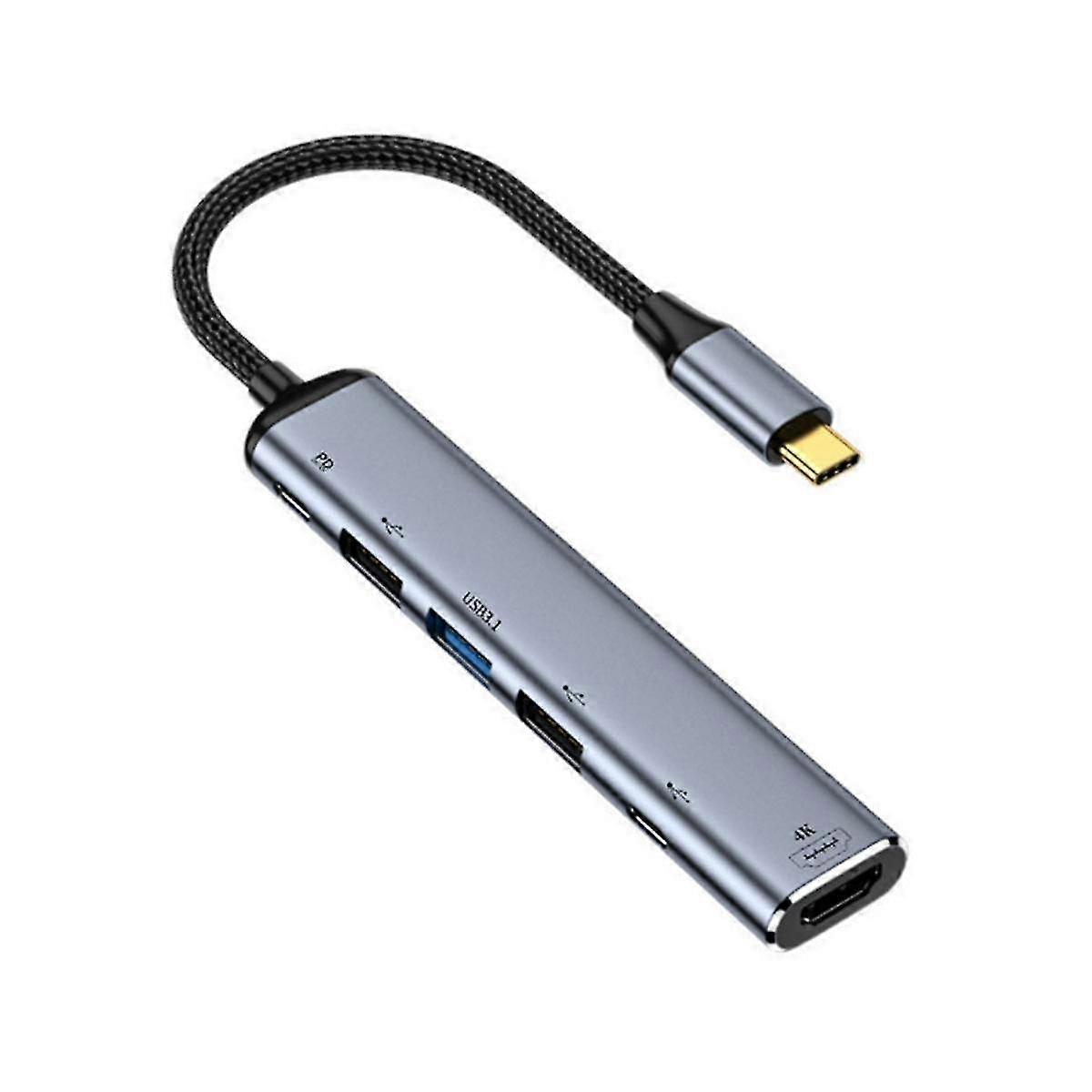 Portable Usb 3.1 Type-c Hub To -compatible Multi Splitter Adapter 4k 3 Usb C Hub For Pc (y004)