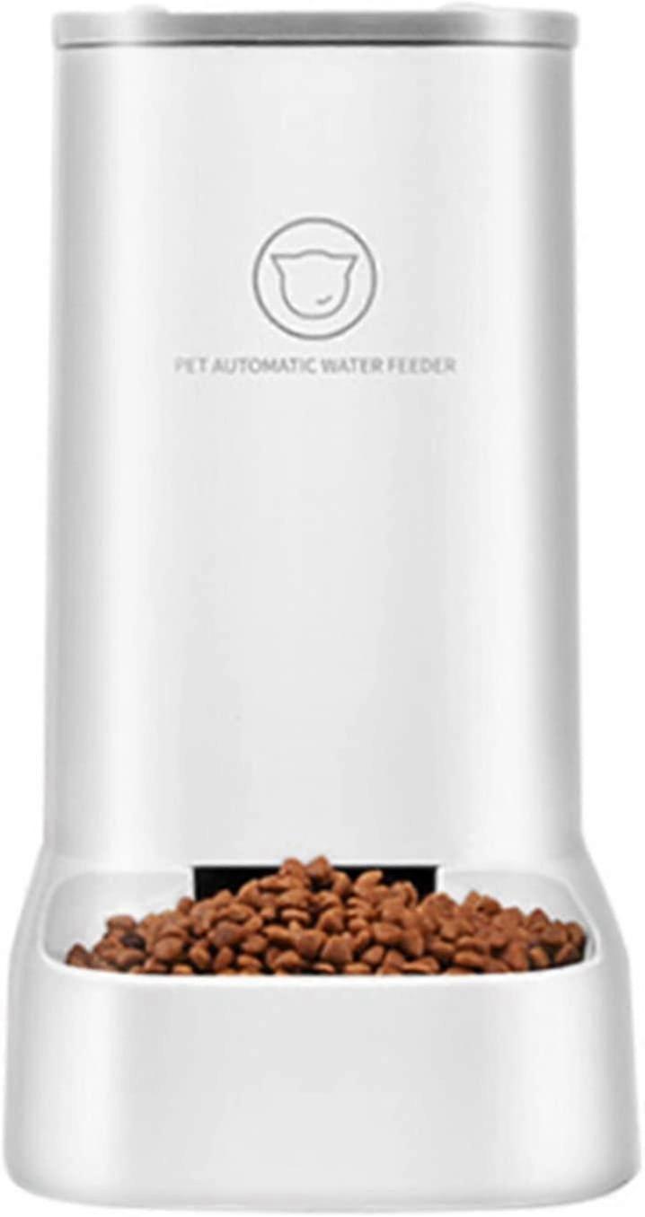 Automatic Dry Food Dispenser For Cats And Dogs, Occupies An Area Of 0.045 Square Meters, Removable Design, Easy To Clean, Bpa Free (white 3.8l)