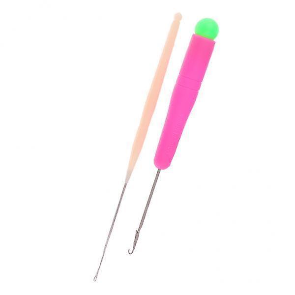 2x2pcs Latch Hook Crochet Needle for Hair/Micro Braid Dread Lock Maintaining