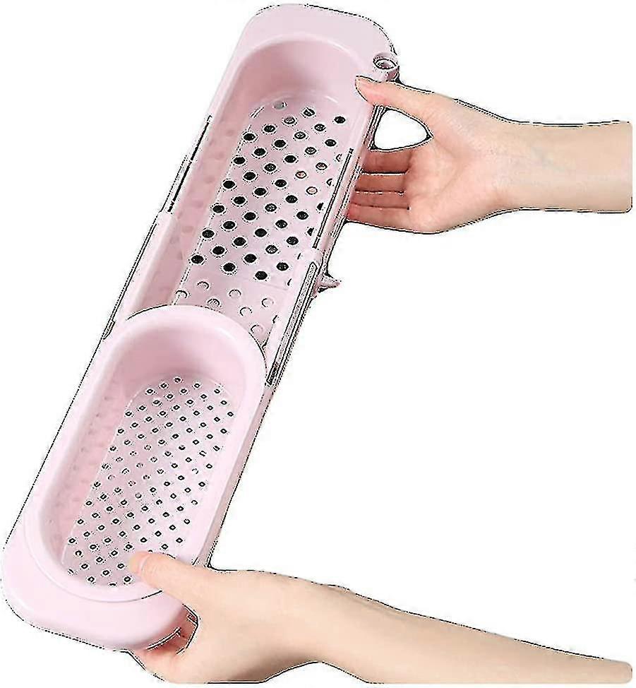 Sink Storage Rack Bracket Tray1pcs-pink