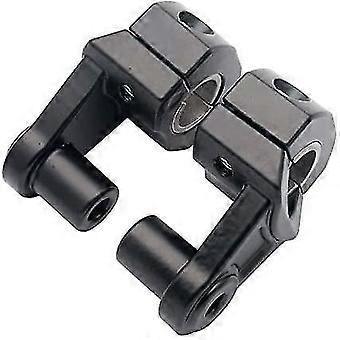 Motorcycle Handlebar Risers Universal Handlebars Risers Fit For 7/8" 22mm / 11/8" 28mm Aluminium Alloy Durable Bars Clampblack2pcs-hs