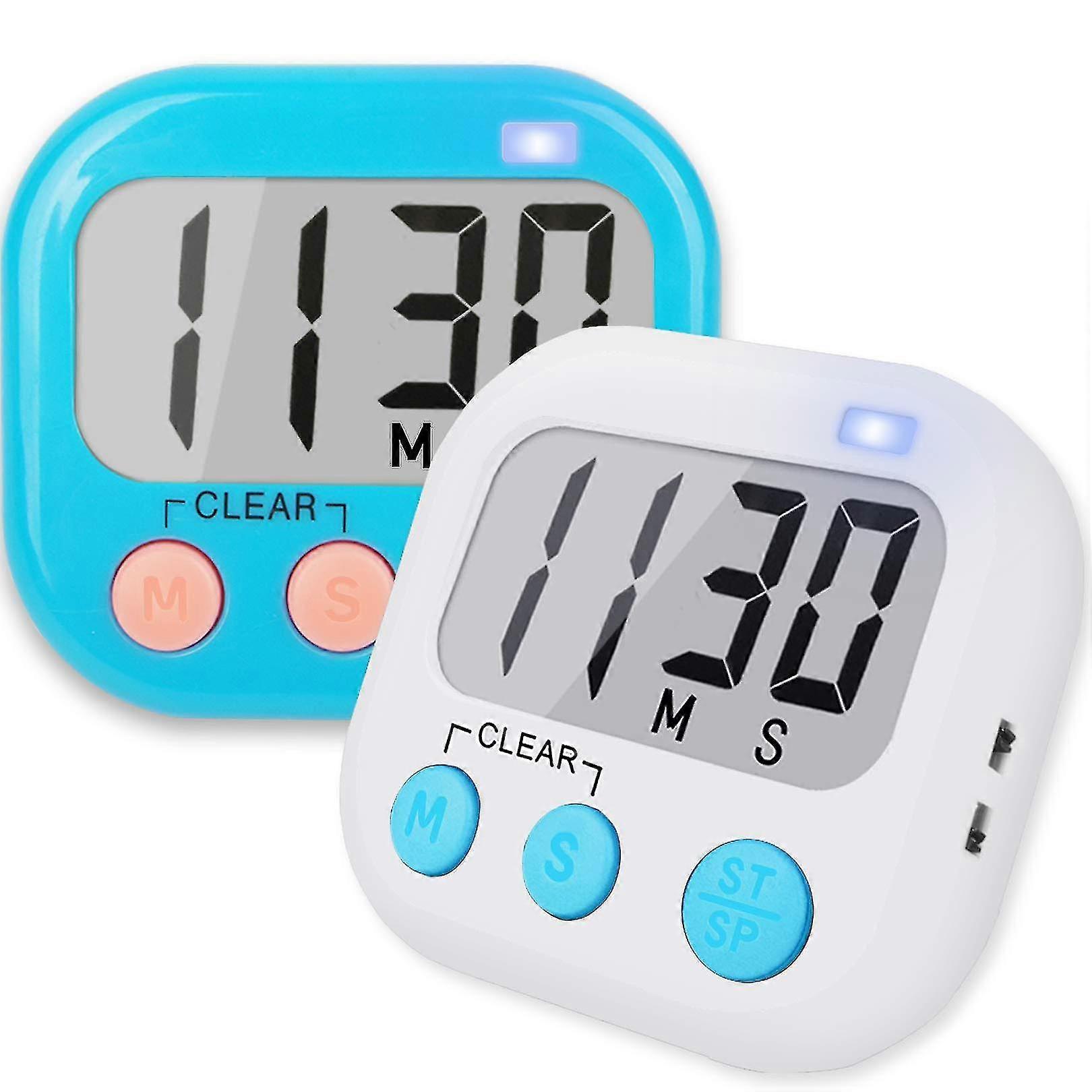 Teacher Classroom Timer For Children (2 Pieces White+blue)