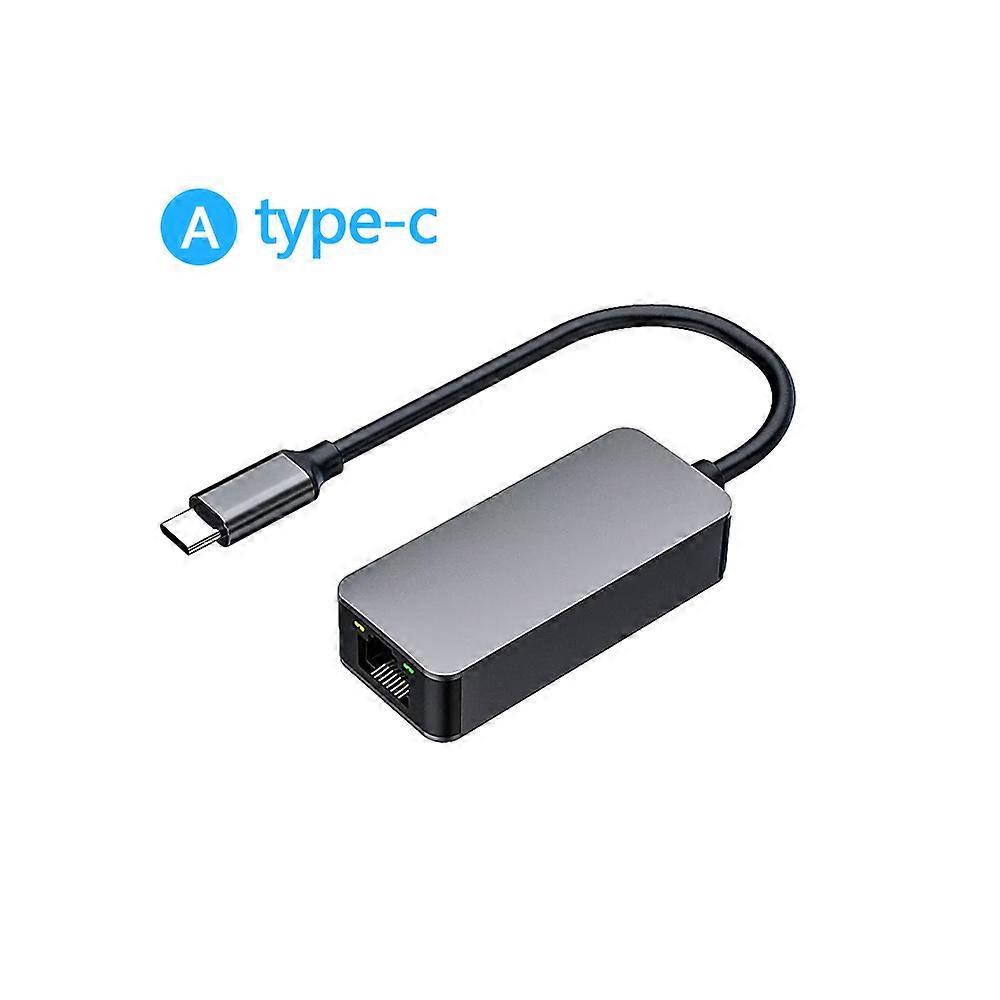 2.5G USB C to Gigabit Ethernet Rj45 Adapter Card Type-C to Lan Wired Converter js