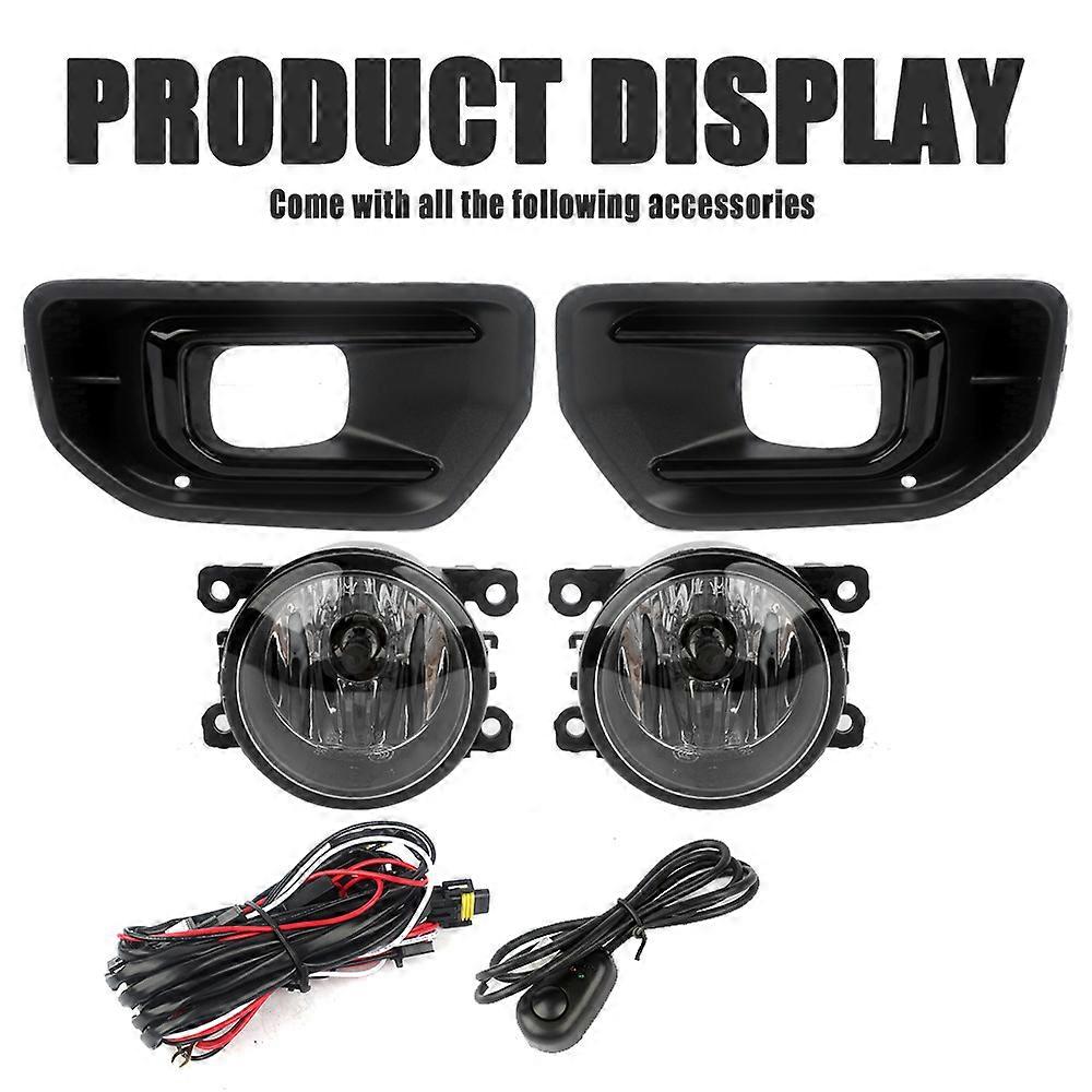 Suitable For Ford 22/23/24 Year Ranger Front Fog Lamp Assembly Halogen Black Warrior Bumper Lamp