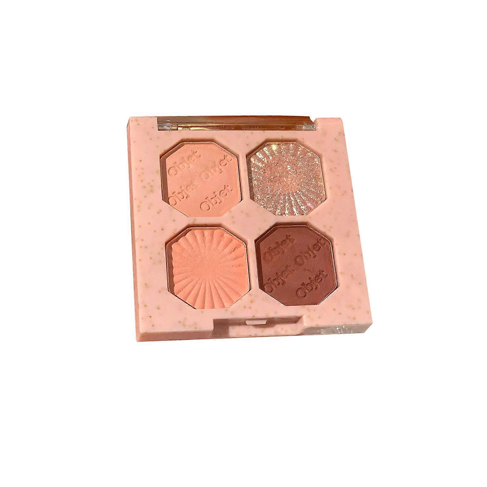 Bright Gemstone Four-color Eyeshadow Pearly Matte Not Easy To Take Off