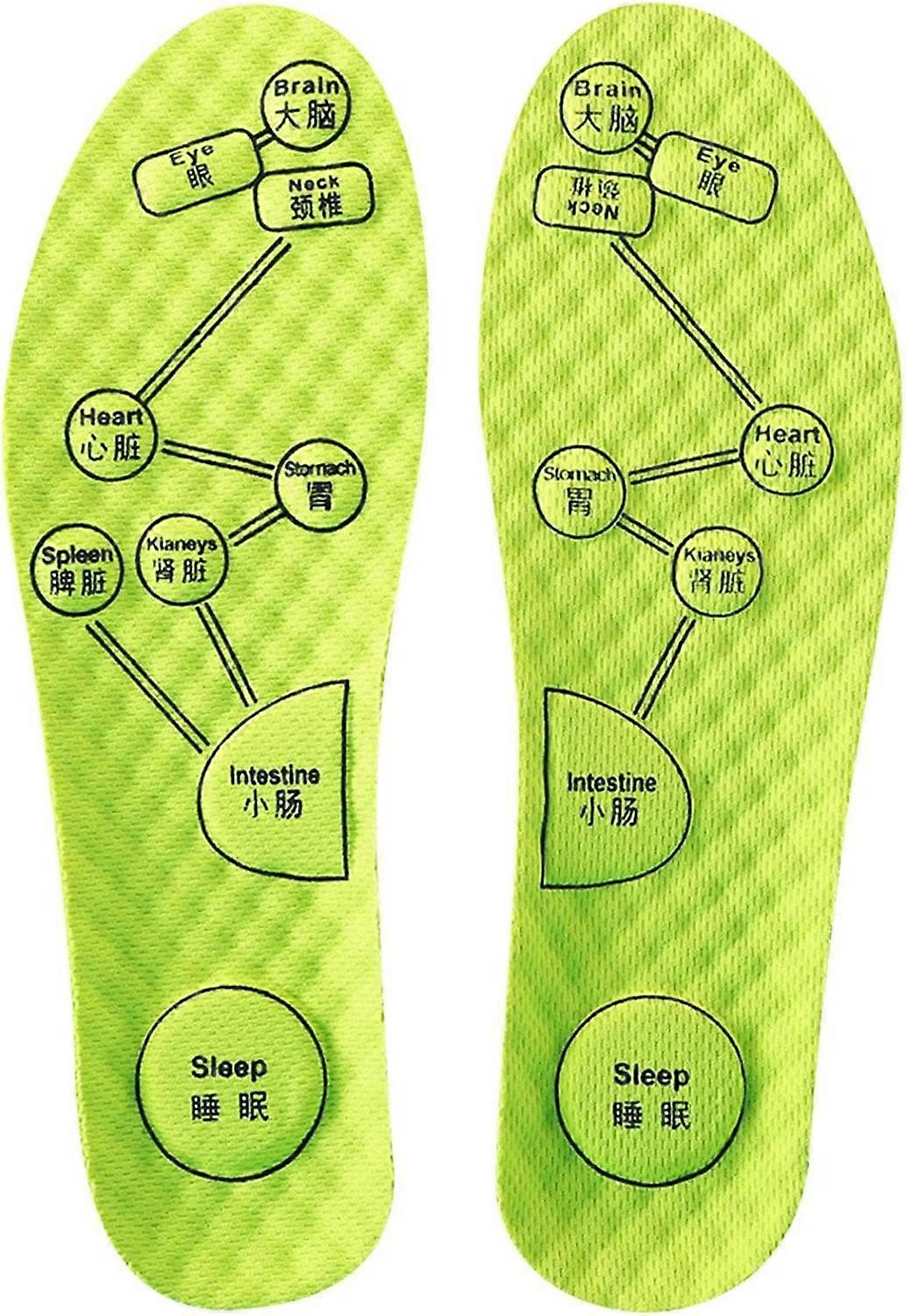 Aiyuego Semelle intérieure d’acupressions pour pieds souples - Hommes Femmes Coussin de sport doux e