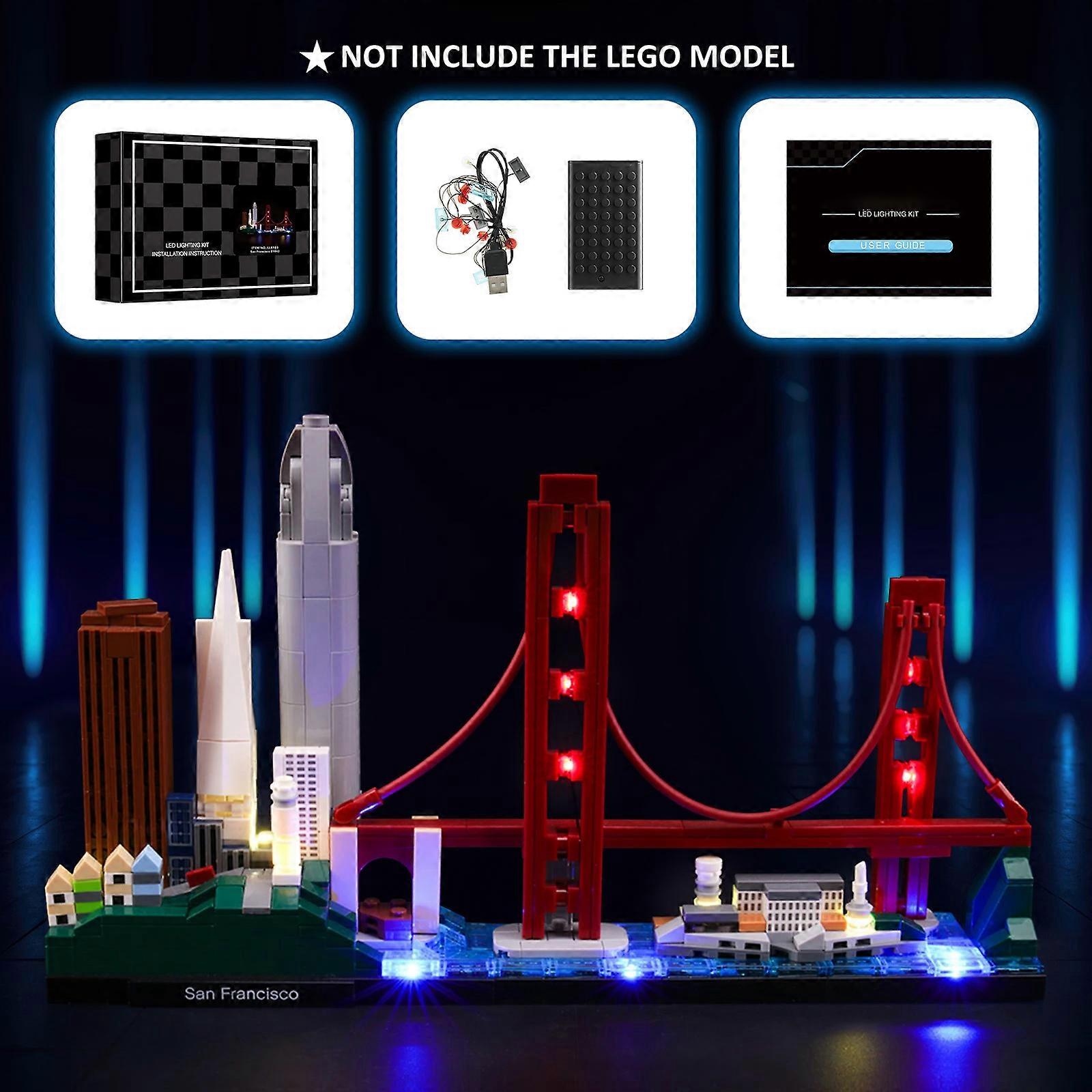 LED Light Kit for 21043 San Francisco Building Blocks Set (NOT Include the Model) Bricks Toys for Children