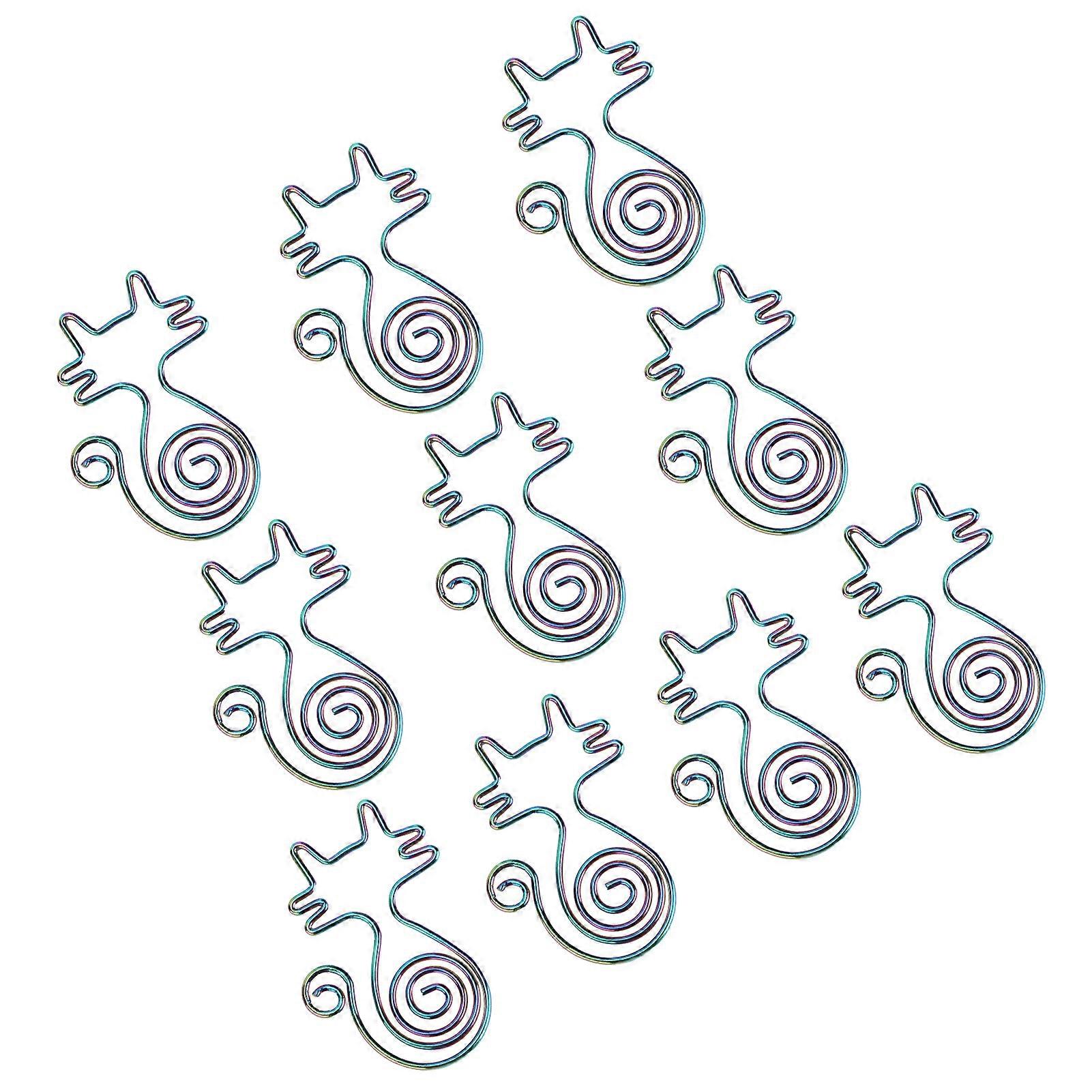 Paper Clip Animal Colorful Cat Shape Creative Portable 10PCS for Office Home File Notebook