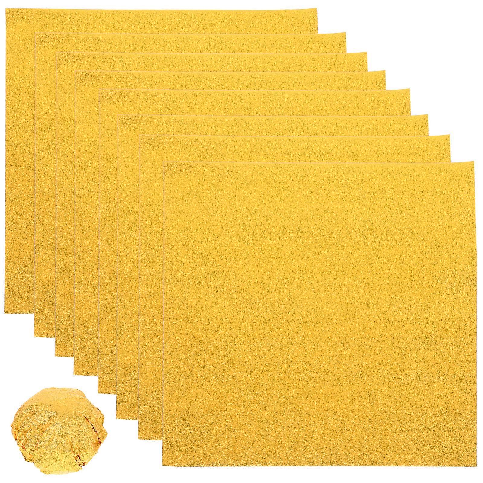 200db alumínium fólia papír arany fólia papír csomagolópapír ajándék élelmiszer csomag papír csomagoláshoz csokoládé (20x20cm)