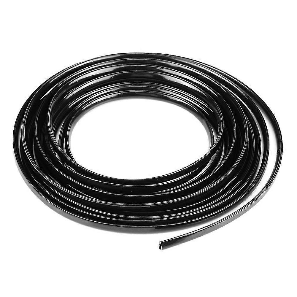 6m Black Car Door Edge Moulding Trim Strip Scratch Guard Protector Cover Mold (19.7ft)