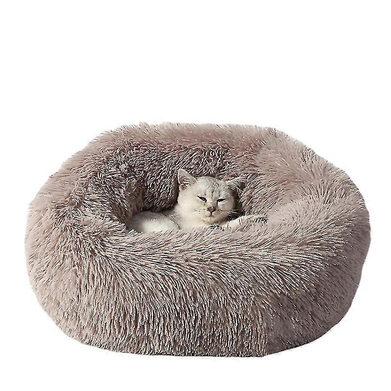 Pet Round Plyšová teplá pet postel
