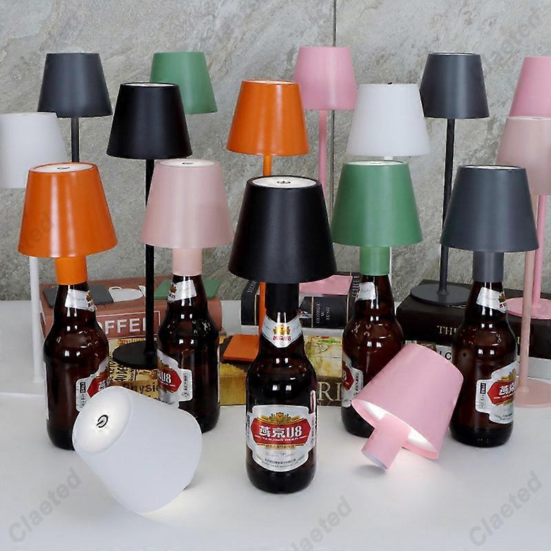 Lampe bouteille, lampe LED tactile pour bouteille de vin, lampe de bureau rechargeable, veilleuse décorative pour clubs et bars, noire | Leroy Merlin