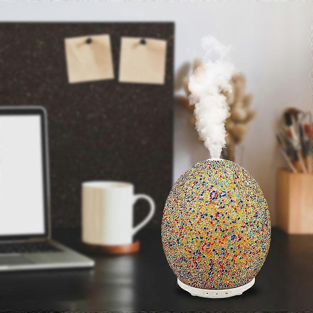 Practice Aromatherapy Essential Oil Diffuser Humidifier, 250ml Mosaic Craft Ultrasonic Burner Aroma Diffusers w/Night Light
