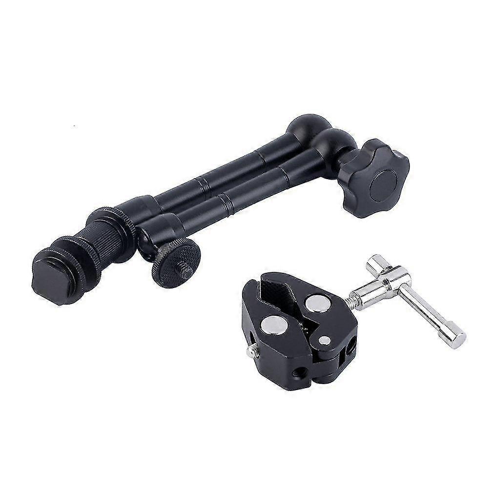11 Inch Dslr Rig Kit Articulating Arm + Crab Plier Clip For Camc Lcd Mon Led Flash Acehe