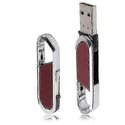 16gb Metallic Keychains Style Usb 2.0 Flash Disk (Red)