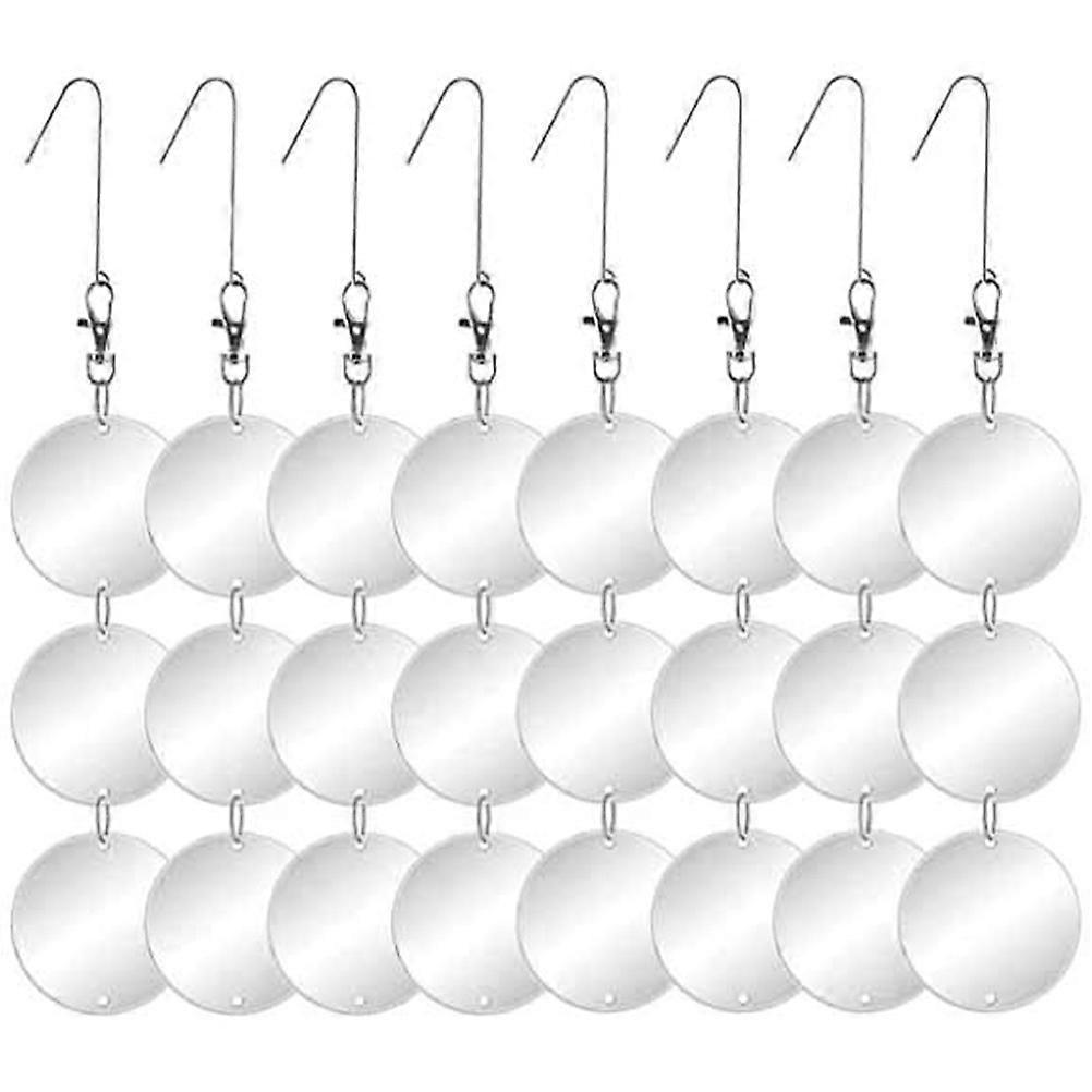 8pcs Bird Scare Discs Reflective Bird Deterrent Reflectors Bird Repellent Discs to Keep Birds Away