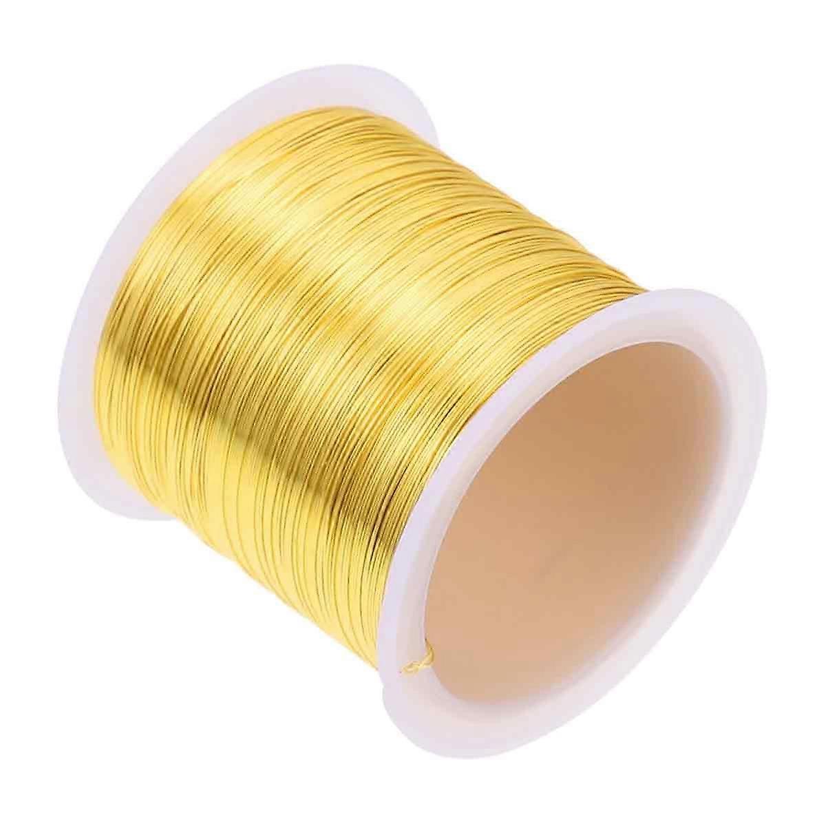 Gold plated copper bead wire for jewelry making wire making
