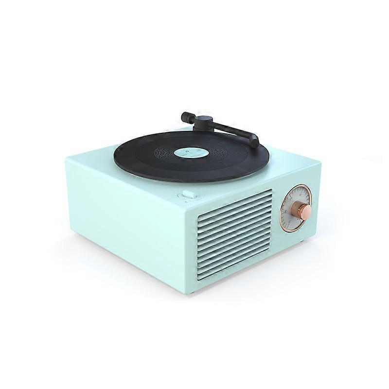 Turntable Speaker USB Bluetooth-compatible V5.0 Vinyl Record Player Stereo Vintage Portable Speaker