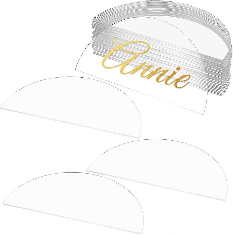 Acrylic Blank Place Card Table Number Card Hexagon 69x79.5x1mm