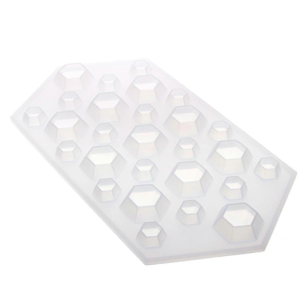 Diamond Gem Ice Cube Shape Silicone Mold for DIY Toys for Children Learning